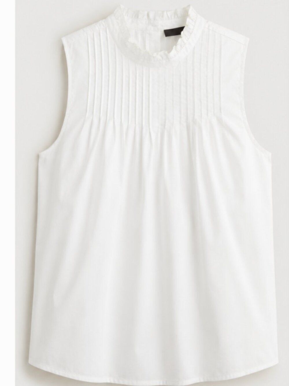 J.Crew Pintuck Cotton Poplin Top — Size M - NWT